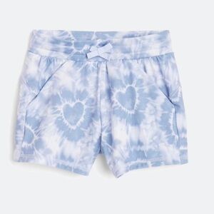 We Wander - Girls - Jersey Matte Short. Size XL. light blue with hearts.  NWOT